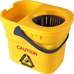 Yocada Commercial Mop Bucket with Wringer Portable Collapsible Plastic Mop Bucket Cleaning Washing Bucket for Cotton Mop