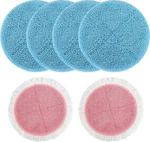 BeiLan Electric Mop Pads for Floor Cleaning - 6 Pack Electric Spin Mop Pads for Floor Cleaning - 7.28inch Spin Replacement Mop Pads