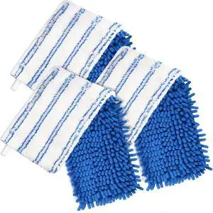 Mop Refill Heads Compatible with 0 Cedar Dual-Action Flip Mop,Microfiber Replacement Mop Heads for Dry/Wet Use, Washable& Reusable for All Floor Cleaning(3 Pack)