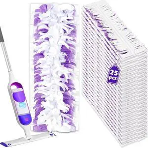 25 Count Disposable Mop Pads for Swiffer Power Mop, Replacement for Swiffer Mopping Pads Refills Compatible with Swiffer Power Mop Pads, Multi-Surface Mop and PowerMop Wood Mop Floor Cleaning