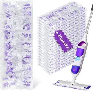 20 Pack Disposable Power Mop Refills for Swiffer Powermop Multi-Surface &Wood Mopping Pad Refills, Disposable Power Mop Pads Replacement for Floor Cleaning