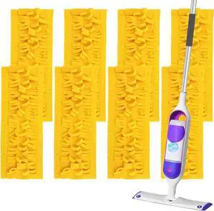 8 Pack Power Mop Refills for Swiffer PowerMop Multi-Surface Mop and Swiffer PowerMop Wood Mop, Reusable and Washable