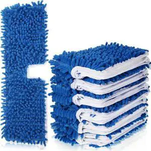 Flip Mop Refills Replacement Mop Heads Double Sided Cleaning Pads Machine Washable Microfiber Mop for Dry and Wet Home Kitchen Work Use (6 Pieces)