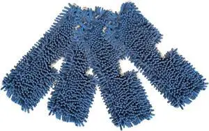 4 pack Mop Pads Compatible with O Cedar Dual-Action Flip Mop, oceda Mop Heads Replacements Chenille Microfiber Mop Refills Wet & Dry Use Washable Double Side Flat Heads Floor Cleaning and Scrubbing