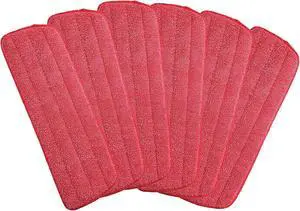 Microfiber Mop Replacement Pads for Wet/Dry Mop Floor Cleaning Pad Fit All Spray Mops (6 Pack)