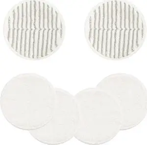 2124 Replacement Pads for Bisell Spinwave Spin Mop, (2 Scrubby Pads and 4 Soft Pads) Compatible with Bisell Spinwave 2039, 2039A, 2039Q, 2039T, 2039W, 20391, 20395 20399 2307 23157 2315A Mop Pads Kit