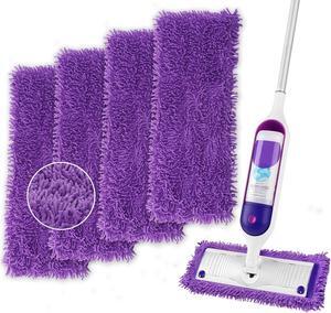 Reusable Power Mop Refills Pads Compatible with Swiffer Power Mop - Power Mop Pads Refill - Washable Microfiber Pads for Multi-Surface Floor Cleaning, 4 Pack