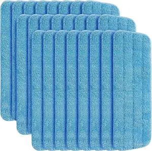 24 Pack Microfiber Mop Pad, Spray Mop Replacement Heads for Wet Dry Mops, Machine Washable Reusable Household Replacement Pads for Hardwood and Hard Surface Floor Cleaning and Scrubbing