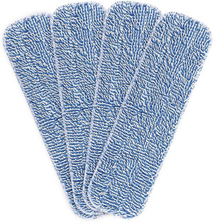 Microfiber Cleaning Pads: 10 Pack 13\" X 4.9\" Washable For Floor Cleaning Compatible With Tethys & Most 13 Inch Flat Mops - Replacement For Mop Bucket Set