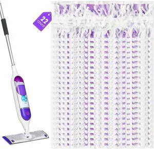 22 Count Disposable Power Mop Refills Compatible with Swiffer PowerMop Multi-Surface Floor Mop and Swiffer PowerMop Wood Mop, Power Mop Pads for Floor Cleaning