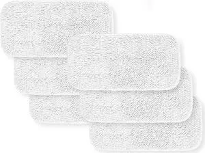 HYCLES Replacement Sienna Luna Cloth Pads Microfiber Mop Pads 6 Pcs for Steamer Head SSM-3006 Washable Cleaning Pads for Floor