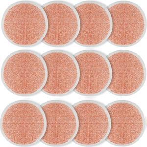 Spinwave Mop Replacement Pads for Bissell Spinwave 20399 23157 23159 2039A 2124A 20393 2039T 2039W 20391 20395 2307 2315A Hard Floor Mop Refill Heavy Scrub Pad- Part #1611297 & 1611298 (12Pack)