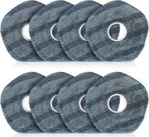 8 Pack Mop Pads Compatible with eufy X10 Pro Omni / X9 Pro Robot Vacuum Cleaner, Spin Cleaning Pads Replacement Accessories Set