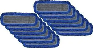 24 Inch Microfiber Dry Mop Pads 12-Pack: Professional Dust Mopping