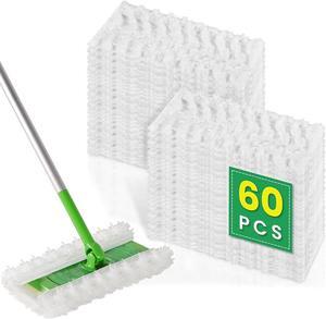 60 Count Dry Sweeping Cloths Compatible with Swiffer Sweeper Heavy Duty Pet Pads Refills Cleaning Dust and Hair,Disposable Mop Pads Refills