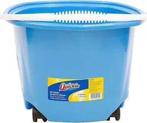 Quickie® Ez-Glide Bucket On Wheels, 5 Qt, Blue 20000ZQK - 1 Each