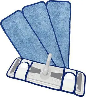 18" Microfiber Mop Pads with Straps 3-Pack (X-Large)