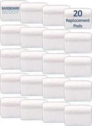Baseboard Buddy Pad Refills  20 Pack of Microfiber Replacement Pads