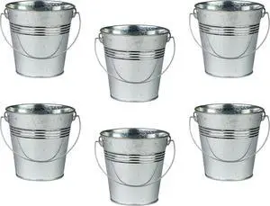 Teacher Created Resources Buckets Set, Set of 6, Metal (TCR6076)