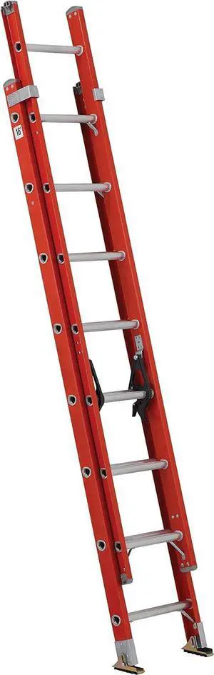Louisville Ladder FE3216 Foot Extension Ladder, 16 ft, Orange