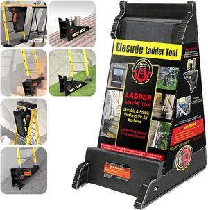 Ladder Leveler,Pitch Hopper, Ladder Stabilizer, Stair Ladder with Storage, Ladder Leveling Tool,Ladder Jacks,Easy to Use,Stable Platform for All Surfaces,Extension Ladder Accessories for Uneven Ground