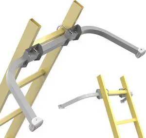 Ladder Stabilizer Accessory for Roof Gutter, Wing Span/Wall Ladder Standoff, Heavy Duty Extension Ladder Stabilizer, Easy Use, 375 lbs Weight Rating