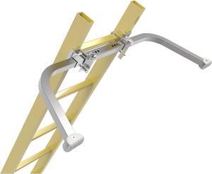Ladder Stabilizer for Roof, Wing Span/Wall Standoff Extended Ladder Roof Stabilizer with Non-Slip Rubber Bottom pad Fixed Angle of Ladder Accessory