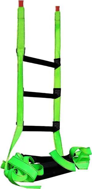 Fire Escape Ladder, 16.5 Feet Portable Safety Rope Ladder with 2 Hooks for 2-3 Story Homes, Multi-use for Kids and Adults