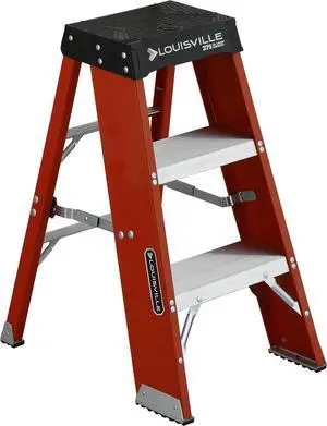 Louisville Ladder FY8003 2-Foot Step Stool Industrial, 2 feet, Red