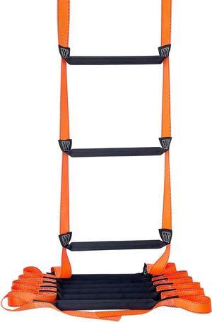 Fire Escape Ladder, 32.8 Feet Emergency Fire Ladder, 3-5 Story Homes Reusable Safety Rope Ladder for Balcony Window