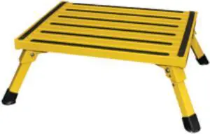 Safety Step (F-08C Y Yellow 15" x 19" Large Folding Step - F-08C-Y