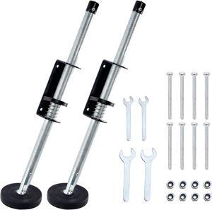 Adjustable Ladder Leveler 2 PCS, 23 Inch Extension Ladder Stabilizer with Anti-Slip Rubber Feet, Extension Ladder Accessories for Stairs, Screws and Wrench Included, Universal