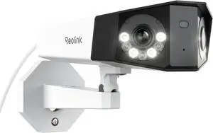 REOLINK 4K PoE Security Camera System, Home Outdoor IP Camera in 180 Degree Viewing Angle, Human/Vehicle/Pet Detection, Color Night Vision, Two Way Talk, Up to 256GB microSD Card, Duo 2 PoE