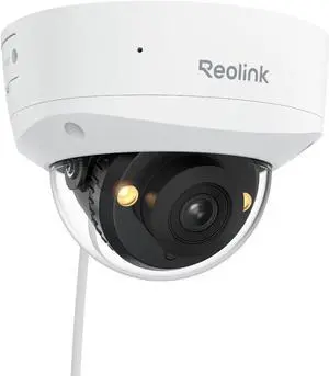REOLINK 4K/8MP PoE IP Security Camera, Turret Surveillance, Color Night Vision with 3000K Spotlights, IK10 Vandal Proof, Human/Vehicle/Pet Detection, up to 256GB microSD Card, RLC-840A, No PT Support