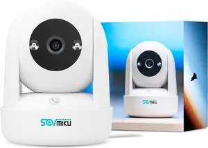 Sovmiku CB2 2k AI Tracking Security Camera for Home,Pet Camera Indoor, Baby Monitor,360° View Pan/Tilt Cam,Two Way Audio,Night Vision,Easy to Setup,Audible Alarm,2.4GHz Wi-Fi, 180 Days Exchange Policy