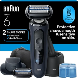 Braun Series 6 Electric Shaver for Men, Wet & Dry Foil Razor, 4-in-1 SmartCare Clean & Charge Center, Precision Trimmer Attachment, Replacement Shaver Head, Travel Case, Dark Blue 6177ps Braun Series 6 Electric Shaver for Men, Wet & Dry Foil Razor, 4-in-1 SmartCare Clean & Charge Center, Precision Trimmer Attachment, Replacement Shaver Head, Travel Case, Dark Blue 6177ps