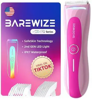 Bikini Trimmer for Women, Electric Shaver for Women | LED Light, IPX7 Waterproof, USB-C Rechargeable, Ceramic Blade | Electric Razors for Women, Pubic Hair Trimmer Women (Petal Bonbon) Bikini Trimmer for Women, Electric Shaver for Women | LED Light, IPX7 Waterproof, USB-C Rechargeable, Ceramic Blade | Electric Razors for Women, Pubic Hair Trimmer Women (Petal Bonbon)