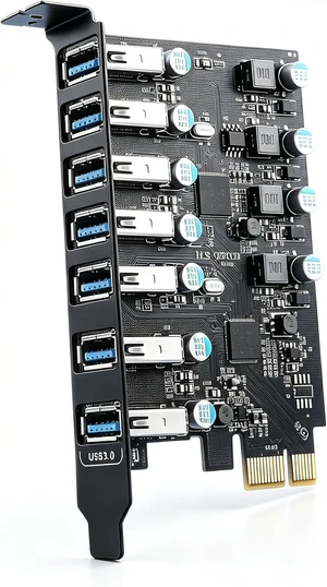 Sinefine PCI-E to USB 3.0 7-Port(7X USB-A) Expansion Card,PCI Express USB Add in Card, Internal USB3 Hub Converter for Desktop PC Host Card Sinefine PCI-E to USB 3.0 7-Port(7X USB-A) Expansion Card,PCI Express USB Add in Card, Internal USB3 Hub Converter for Desktop PC Host Card