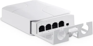 MokerLink Outdoor 4 Port PoE Switch/Extender, IEEE 802.3 af/at PoE Repeater, 10/100Mbps, 1 PoE in 3 PoE Out, Wall Mount Waterproof POE Passthrough Switch MokerLink Outdoor 4 Port PoE Switch/Extender, IEEE 802.3 af/at PoE Repeater, 10/100Mbps, 1 PoE in 3 PoE Out, Wall Mount Waterproof POE Passthrough Switch