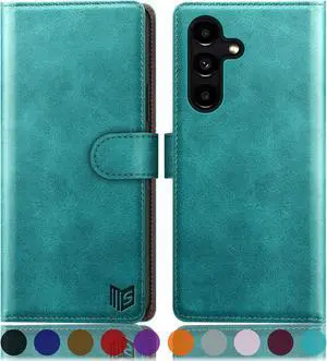 SUANPOT for Samsung Galaxy S24 5G Wallet case with RFID Blocking Credit Card Holder,Flip Book PU Leather Protective Cover Women Men for Samsung S24 Phone case Blue Green SUANPOT for Samsung Galaxy S24 5G Wallet case with RFID Blocking Credit Card Holder,Flip Book PU Leather Protective Cover Women Men for Samsung S24 Phone case Blue Green