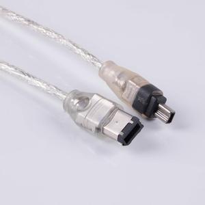 4P 4 Pin to 6 Pin IEEE 1394 for iLink Adapter Cable 4Pin To 6Pin Firewire Cable DV Camera Cable 5FT