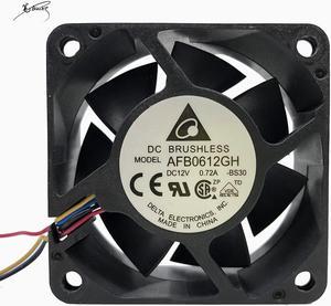 Delta AFB0612GH 6cm 6025 12V 0.72a 4-wire PWM temperature controlled large air volume fan