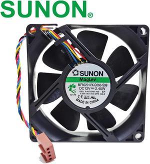 Sunon MF80201VX-Q060-S99 8020 12V 2.63W 80*80*20mm 40.8CFM 0.219A MPNKK-A00 silent quiet axial cooling fan