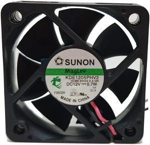 For Sunon KDE1205PHV2 5015 5CM 50X50X10mm maglev fan ultra-quiet 12V 0.7W two lines