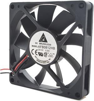 for delta AFB0812HB 8015 80X80X15MM DC 12V 0.20A 2 line Server Inverter Cooling fan