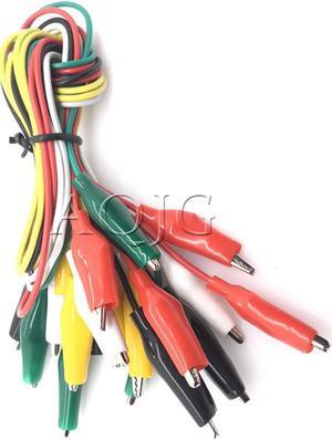 10pcs Alligator Clips Electrical DIY Test Leads Alligator Double-ended Crocodile Clips Roach Clip Test Jumper Wire