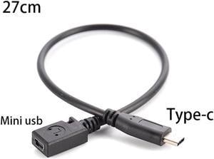 Type C USB 3.1 Male to 5pin Mini USB Female Charging Data sync Cable Cord Adapter