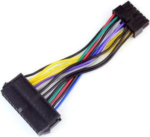 15cm 24 pin to 14 pin Power Supply Cable Cord 18AWG Wire ATX Adapter Cable for Lenovo Dell Q77 B75 A75 Q75 Motherboard