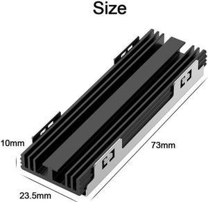 10mm M.2 SSD Heatsink Heat Radiator Cooling Silicon Therma Pads Cooler for NVME SATA for NGFF 2280 PCIE SSD