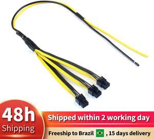 S7/S9 to Triple 3X PCI-E PCIe PCI Express 6Pin Graphics Card Splitter Power Cable Cord Machine 12AWG+18AWG for BTC miner